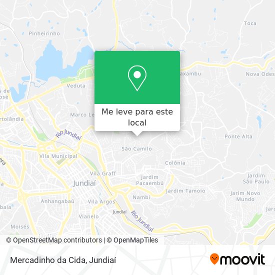 Mercadinho da Cida mapa