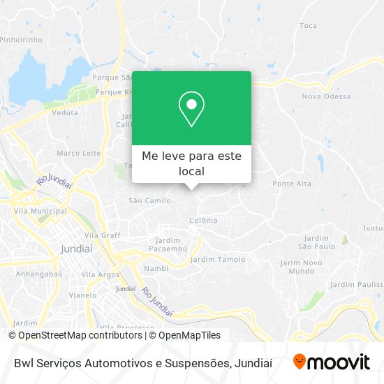 Bwl Serviços Automotivos e Suspensões mapa