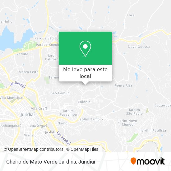 Cheiro de Mato Verde Jardins mapa