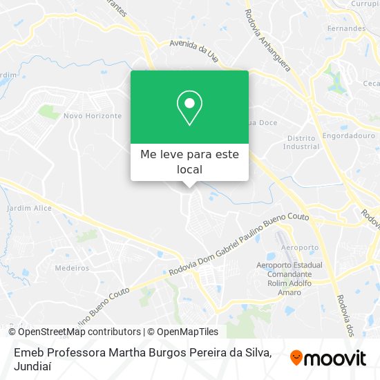 Emeb Professora Martha Burgos Pereira da Silva mapa
