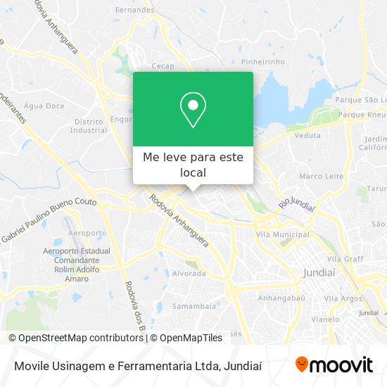 Movile Usinagem e Ferramentaria Ltda mapa