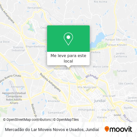 Mercadão do Lar Moveis Novos e Usados mapa