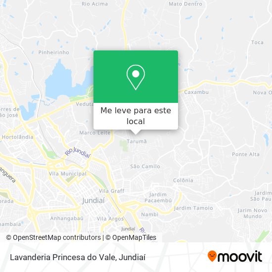 Lavanderia Princesa do Vale mapa