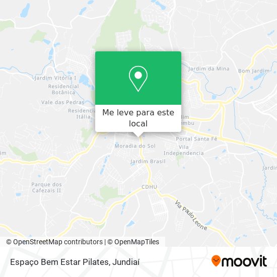 Espaço Bem Estar Pilates mapa
