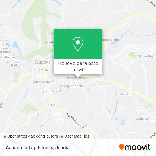 Academia Top Fitness mapa