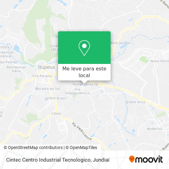 Cintec Centro Industrial Tecnologico mapa