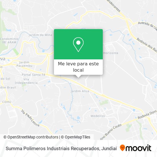 Summa Polimeros Industriais Recuperados mapa