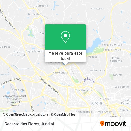 Recanto das Flores mapa