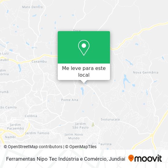 Ferramentas Nipo Tec Indústria e Comércio mapa