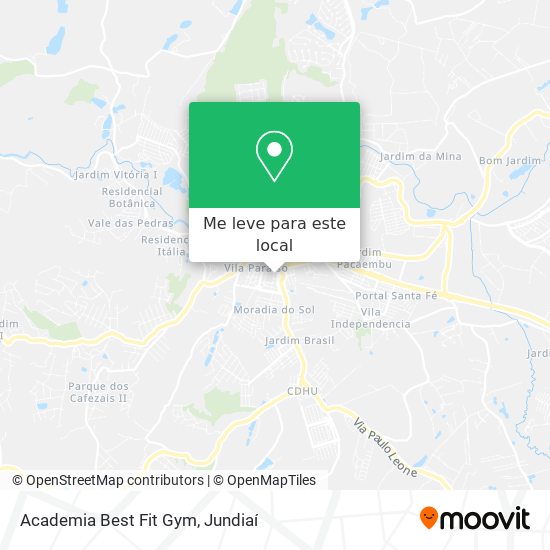Academia Best Fit Gym mapa