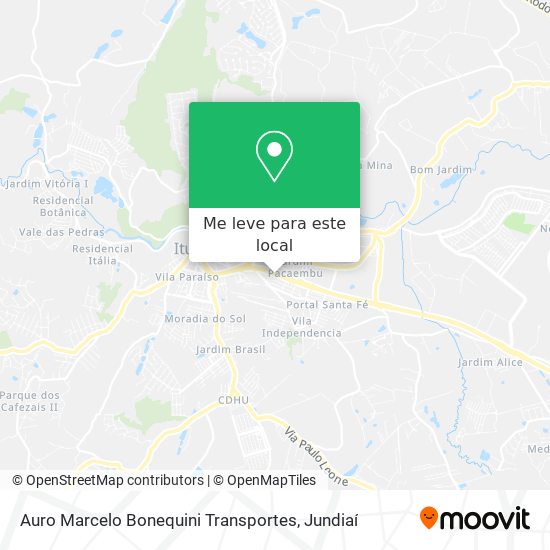 Auro Marcelo Bonequini Transportes mapa