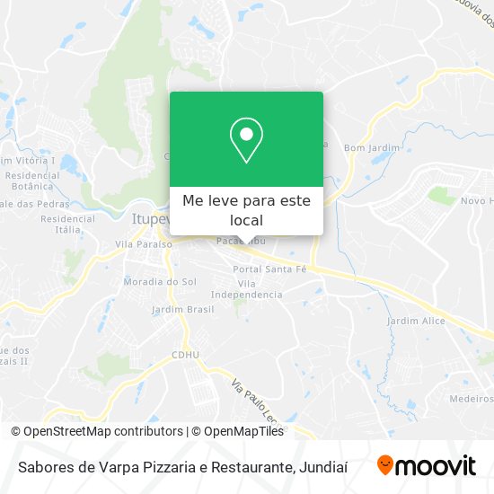Sabores de Varpa Pizzaria e Restaurante mapa