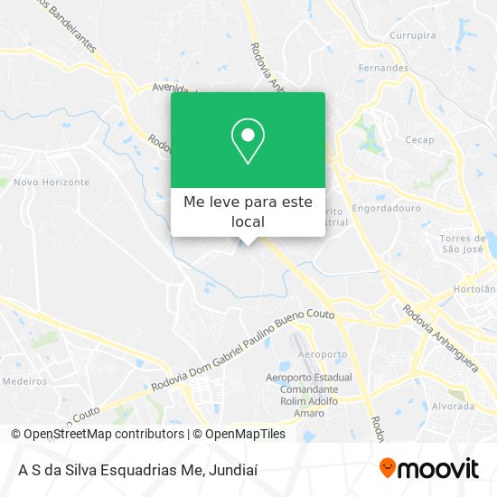 A S da Silva Esquadrias Me mapa