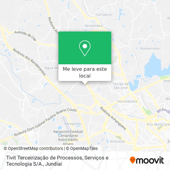 Tivit Terceirização de Processos, Serviços e Tecnologia S / A. mapa