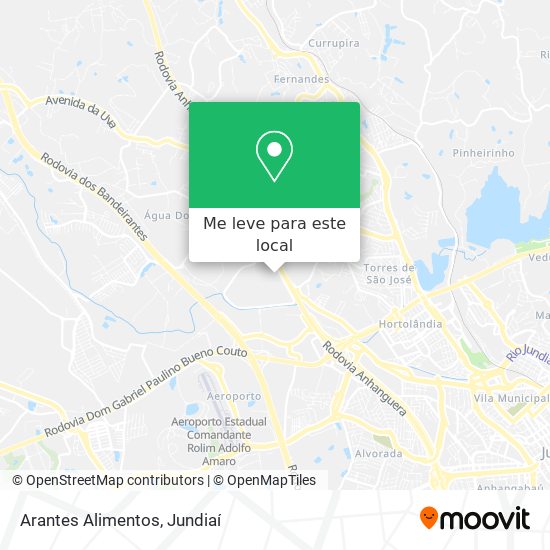 Arantes Alimentos mapa