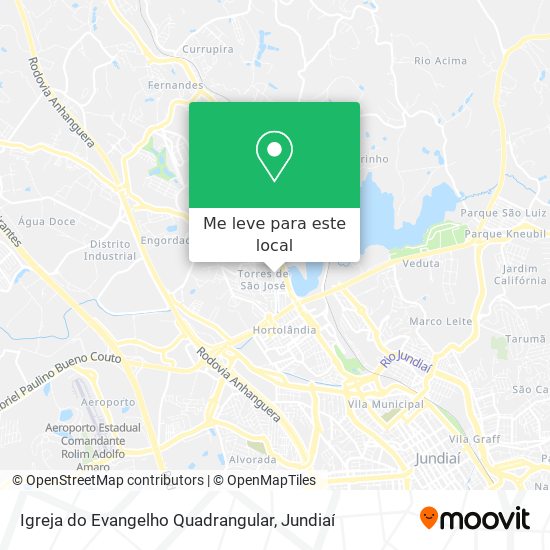 Igreja do Evangelho Quadrangular mapa