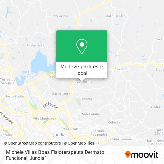 Michele Villas Boas Fisioterapeuta Dermato Funcional mapa