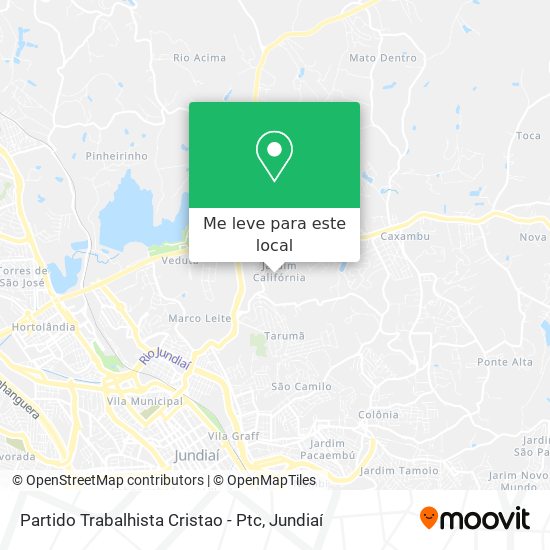 Partido Trabalhista Cristao - Ptc mapa