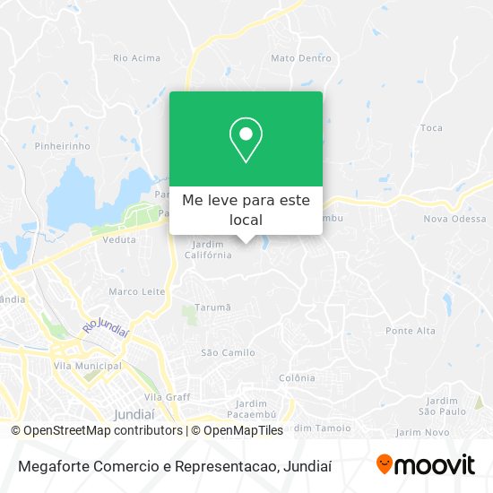 Megaforte Comercio e Representacao mapa