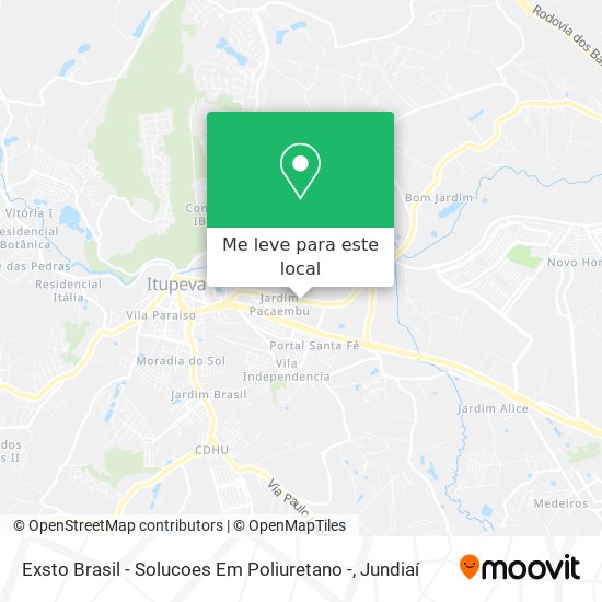 Exsto Brasil - Solucoes Em Poliuretano - mapa