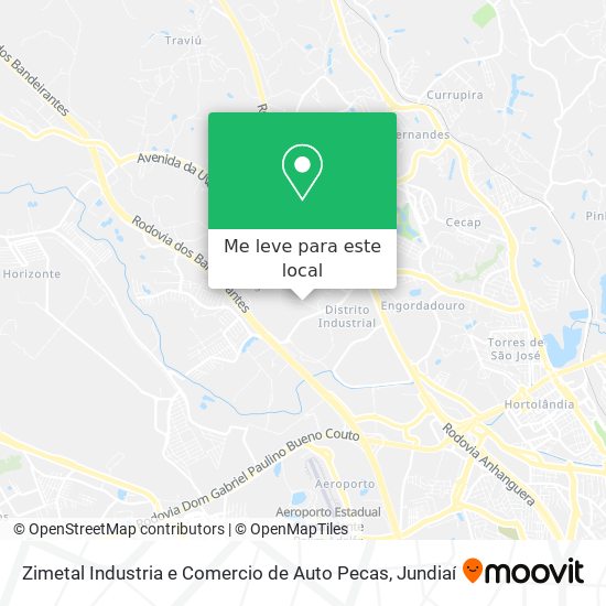 Zimetal Industria e Comercio de Auto Pecas mapa