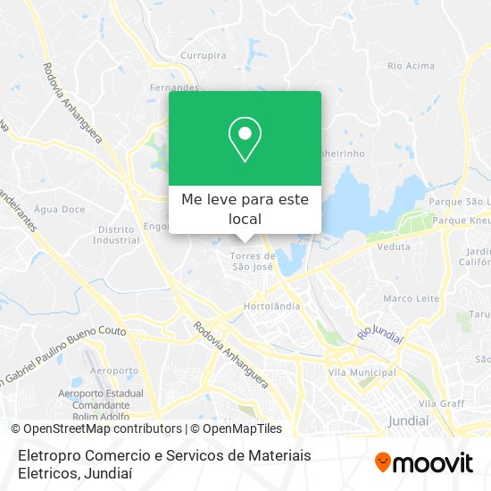 Eletropro Comercio e Servicos de Materiais Eletricos mapa
