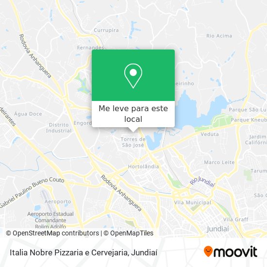 Italia Nobre Pizzaria e Cervejaria mapa