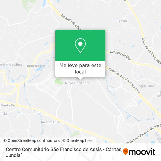 Centro Comunitário São Francisco de Assis - Cáritas mapa