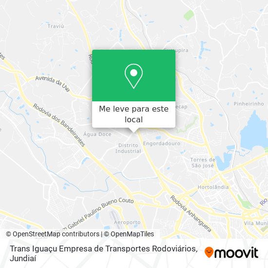 Trans Iguaçu Empresa de Transportes Rodoviários mapa
