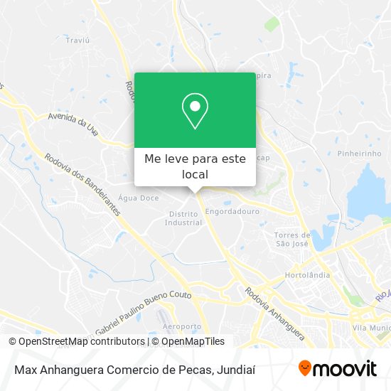Max Anhanguera Comercio de Pecas mapa