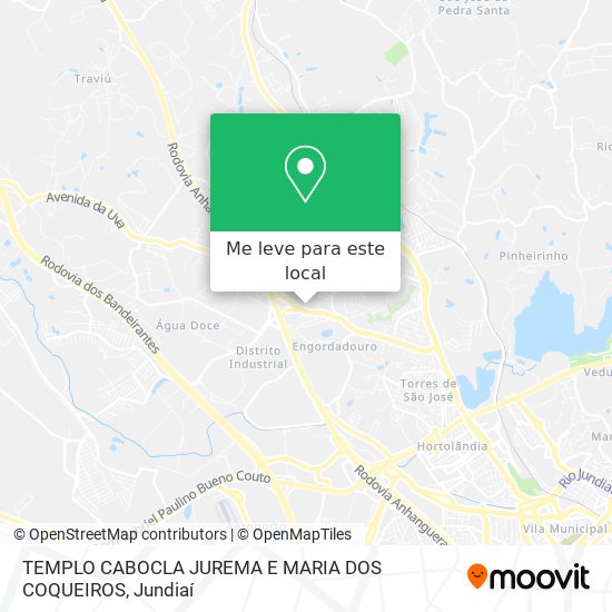 TEMPLO CABOCLA JUREMA E MARIA DOS COQUEIROS mapa