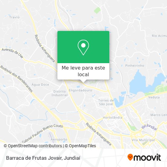 Barraca de Frutas Jovair mapa