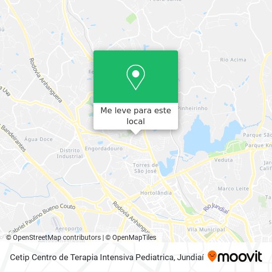 Cetip Centro de Terapia Intensiva Pediatrica mapa