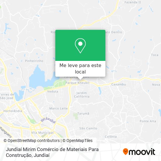 Jundiaí Mirim Comércio de Materiais Para Construção mapa