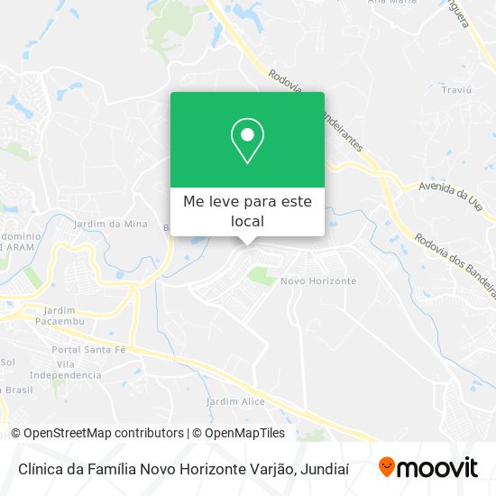 Clínica da Família Novo Horizonte Varjão mapa