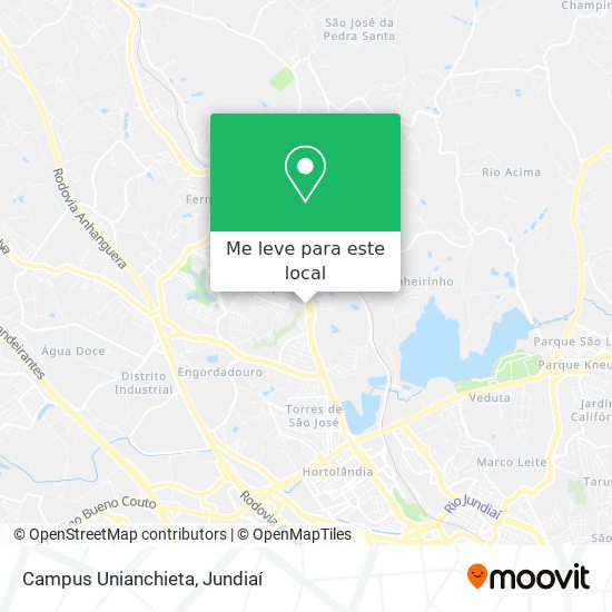 Campus Unianchieta mapa