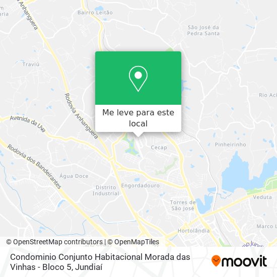 Condominio Conjunto Habitacional Morada das Vinhas - Bloco 5 mapa