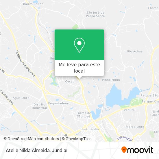 Ateliê Nilda Almeida mapa