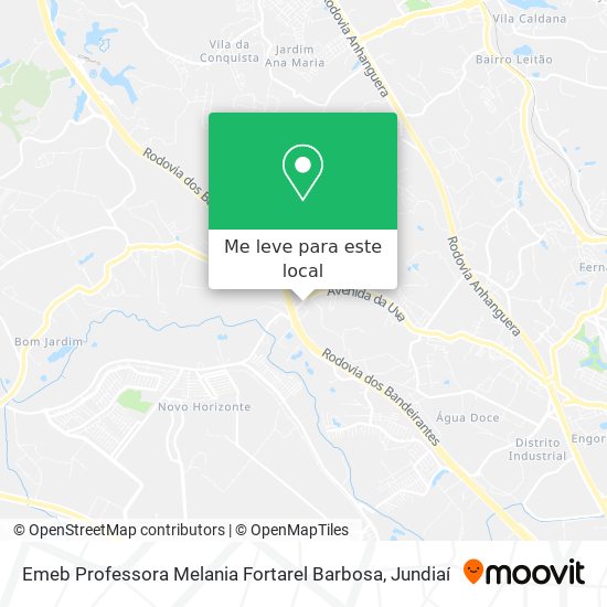 Emeb Professora Melania Fortarel Barbosa mapa