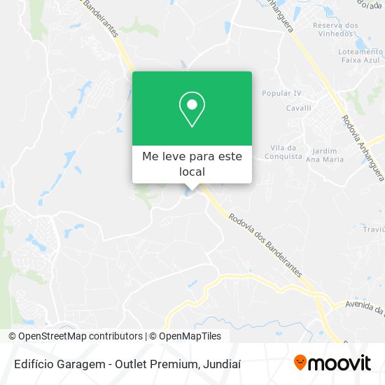 Edifício Garagem - Outlet Premium mapa