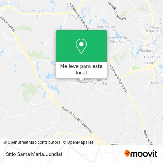 Sítio Santa Maria mapa