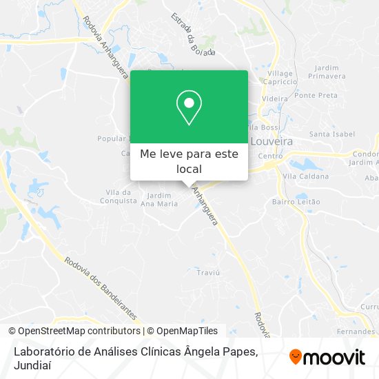 Laboratório de Análises Clínicas Ângela Papes mapa