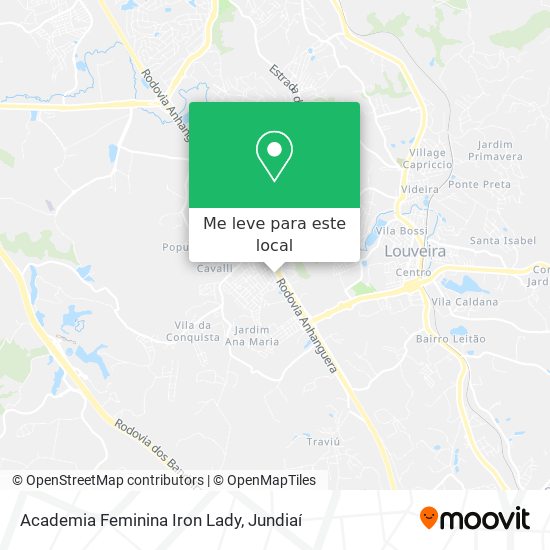 Academia Feminina Iron Lady mapa