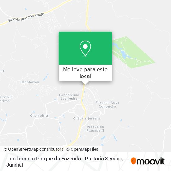 Condomínio Parque da Fazenda - Portaria Serviço mapa