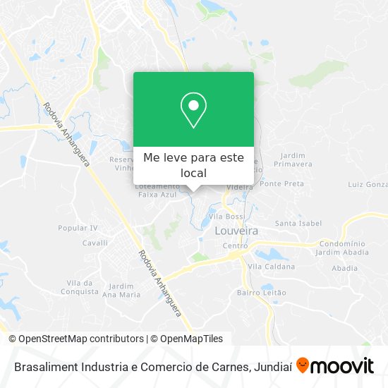Brasaliment Industria e Comercio de Carnes mapa