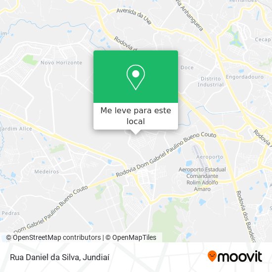 Rua Daniel da Silva mapa