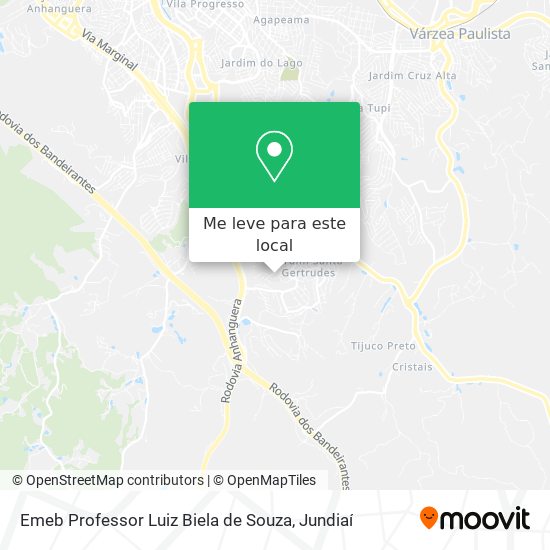 Emeb Professor Luiz Biela de Souza mapa