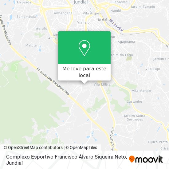 Complexo Esportivo Francisco Álvaro Siqueira Neto mapa