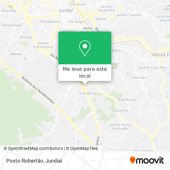 Posto Robertão mapa