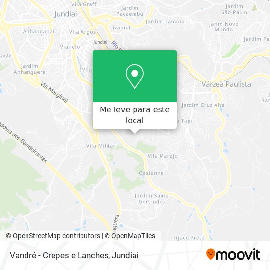 Vandré - Crepes e Lanches mapa